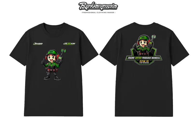 Mockup desain kaos Rembangnesia, kode RMBG-2145