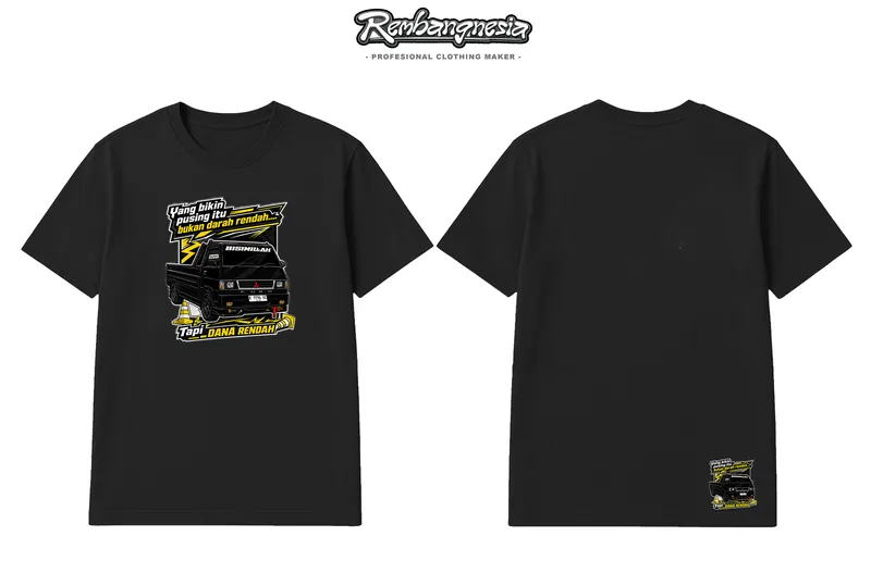 Mockup desain kaos Rembangnesia, kode RMBG-9243